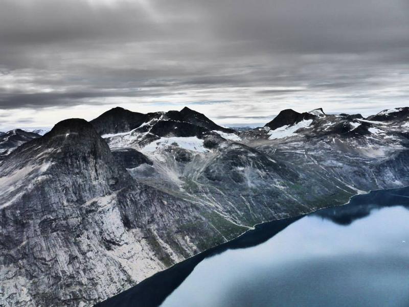 Godhåpsfjorden på Grønland. 